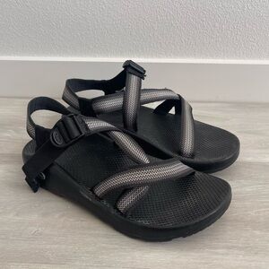Chaco MEN'S Z/1 ADJUSTABLE STRAP CLASSIC SANDAL Size 11 Grey Black